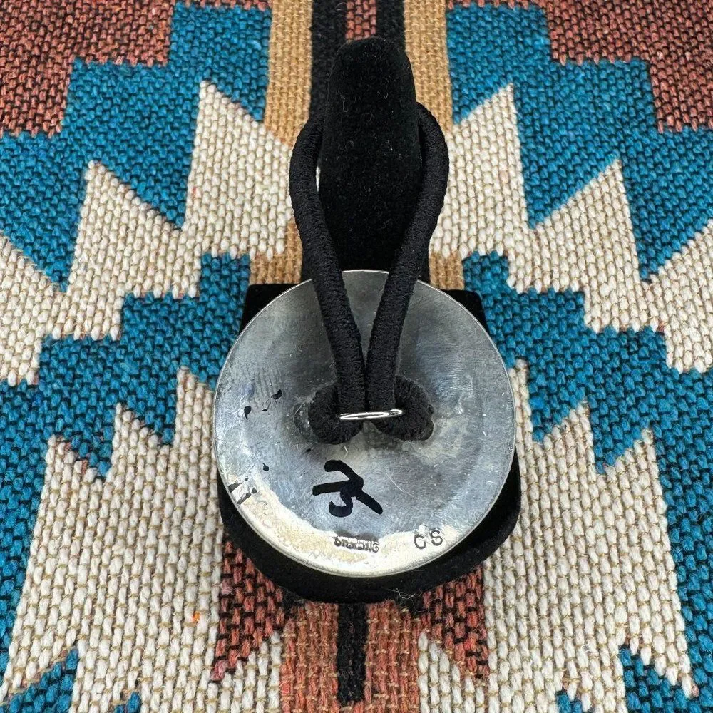 Sterling Silver Native American Hair Tie - Picture 2 of 3